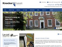 Tablet Screenshot of knocker-foskett.co.uk